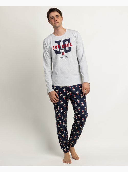 Pyjama à manches longues Joe Cool de Peanuts pour hommes - Kiabi
