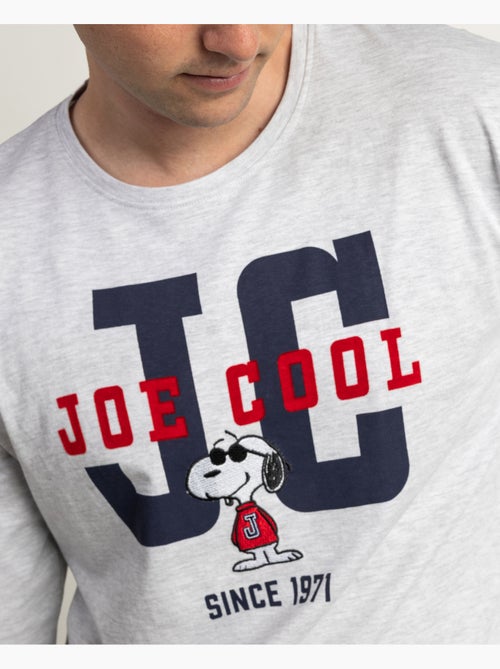 Pyjama à manches longues Joe Cool de Peanuts pour hommes - Kiabi
