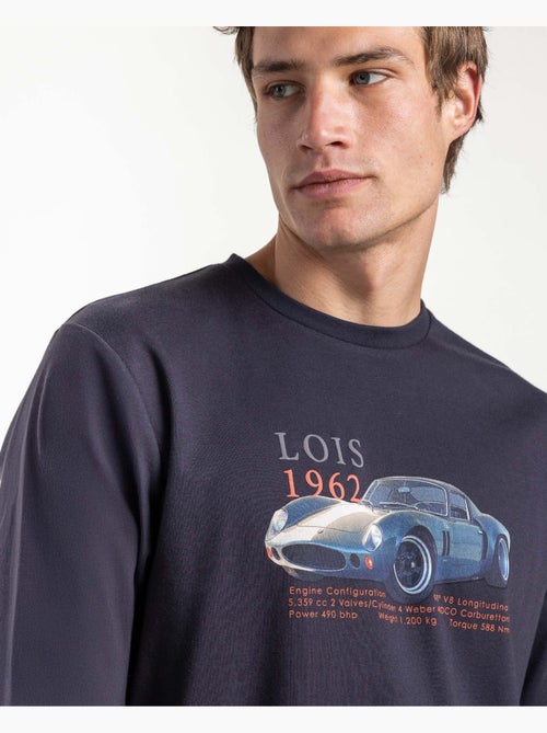 Pyjama à manches longues LOIS Engine pour hommes - Kiabi Pyjama à manches longues LOIS Engine pour hommes - Kiabi