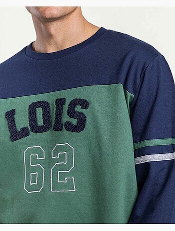 Pyjama à manches longues LOIS pour homme, style preppy