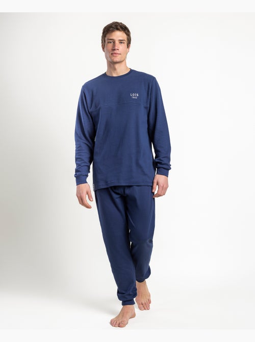 Pyjama à manches longues LOIS Roy pour hommes - Kiabi