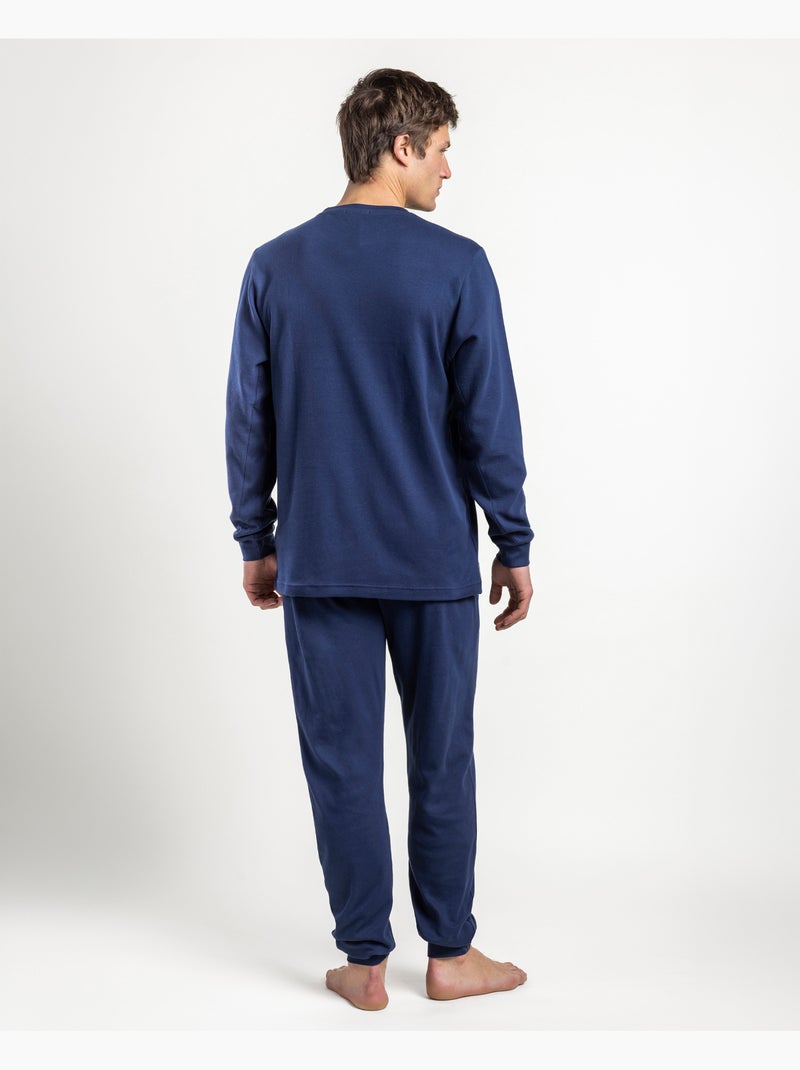 Pyjama à manches longues LOIS Roy pour hommes Bleu - Kiabi