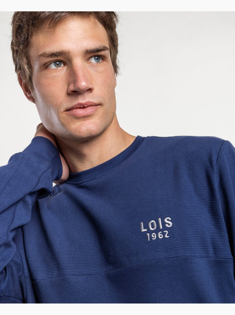 Pyjama à manches longues LOIS Roy pour hommes Bleu - Kiabi