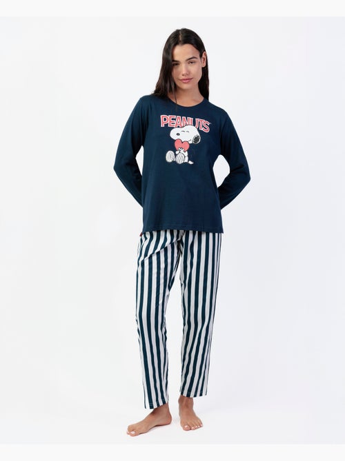 Pyjama à manches longues Love Sailor pour femme de PEANUTS - Kiabi Pyjama à manches longues Love Sailor pour femme de PEANUTS - Kiabi