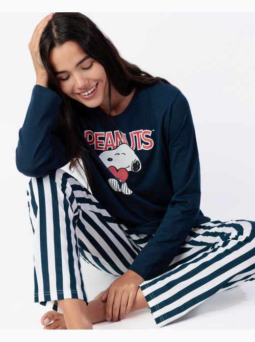 Pyjama à manches longues Love Sailor pour femme de PEANUTS - Kiabi Pyjama à manches longues Love Sailor pour femme de PEANUTS - Kiabi