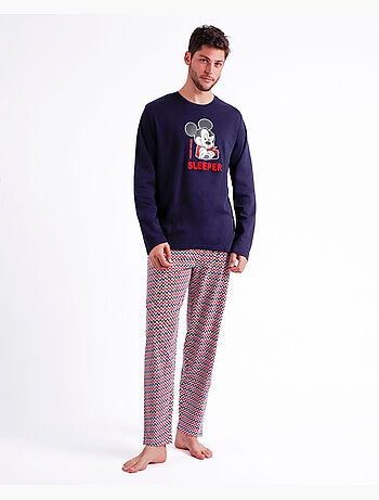 Pyjama à manches longues Mickey Zigzag pour homme DISNEY