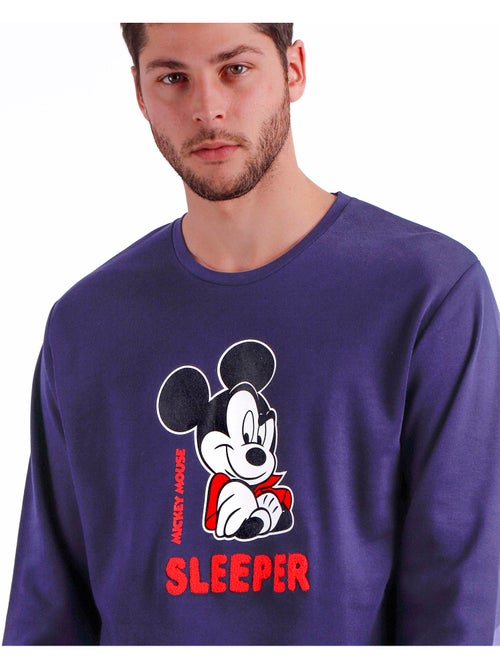 Pyjama à manches longues Mickey Zigzag pour homme DISNEY - Kiabi Pyjama à manches longues Mickey Zigzag pour homme DISNEY - Kiabi