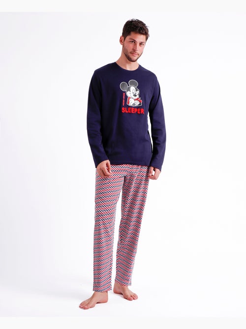 Pyjama à manches longues Mickey Zigzag pour homme DISNEY - Kiabi Pyjama à manches longues Mickey Zigzag pour homme DISNEY - Kiabi