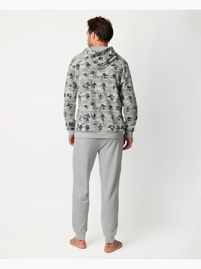 Pyjama à manches longues Minnie Gen Z pour homme de Disney Gris chiné - Kiabi