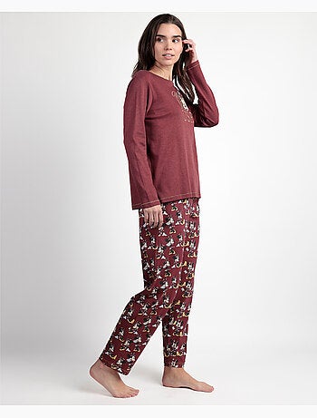 Pyjama à manches longues Minnie Mouse pour femme DISNEY