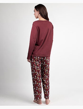 Pyjama à manches longues Minnie Mouse pour femme DISNEY