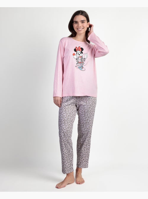 Pyjama à manches longues Minnie Skin pour femme DISNEY - Kiabi