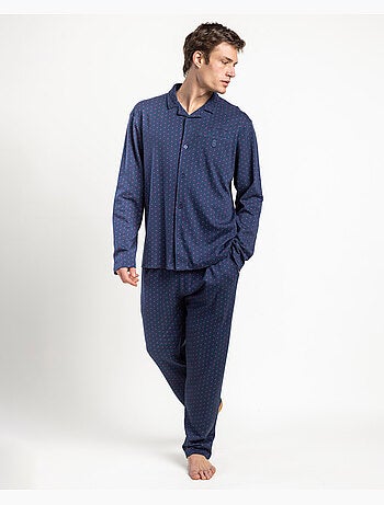 Pyjama à manches longues ouvert pour homme ADMAS CLASSIC