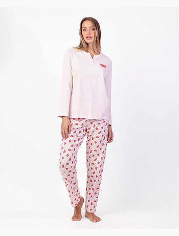 Pyjama à manches longues pastèque pour femme ADMAS