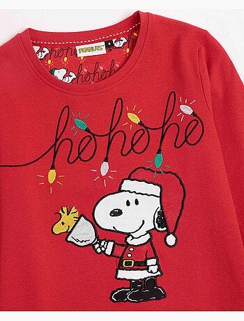 Pyjama à manches longues PEANUTS Ho Ho Ho pour fille