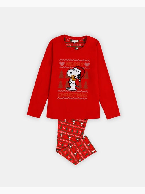 Pyjama à manches longues PEANUTS Joyeux Noël pour filles - Kiabi Pyjama à manches longues PEANUTS Joyeux Noël pour filles - Kiabi