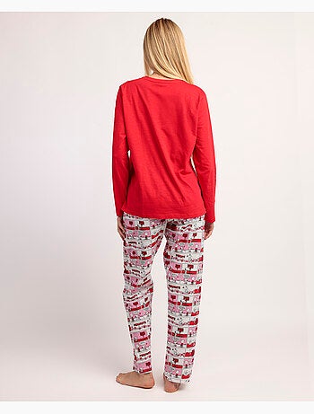 Pyjama à manches longues PEANUTS pour femme, motif Love Valentines