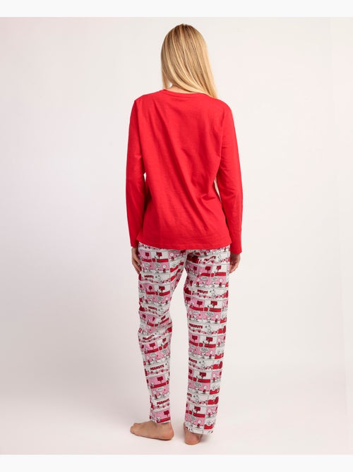 Pyjama à manches longues PEANUTS pour femme, motif Love Valentines - Kiabi Pyjama à manches longues PEANUTS pour femme, motif Love Valentines - Kiabi