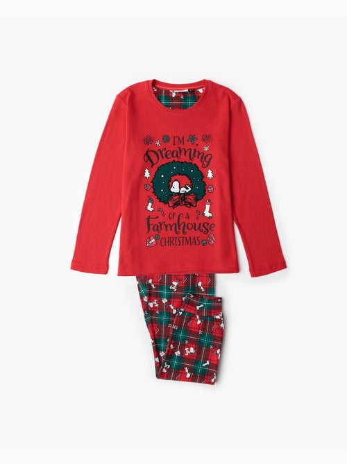 Pyjama à manches longues Peanuts Reindeer Crossing pour filles - Kiabi Pyjama à manches longues Peanuts Reindeer Crossing pour filles - Kiabi