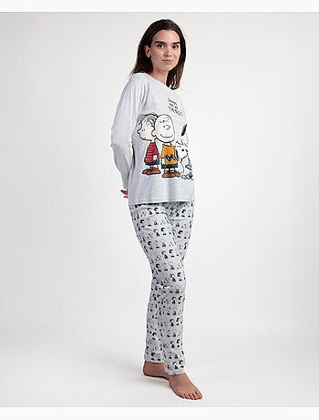 Pyjama à manches longues PEANUTS Snoopy & Friends pour femme