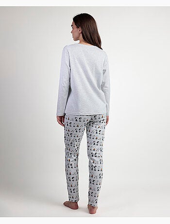 Pyjama à manches longues PEANUTS Snoopy & Friends pour femme