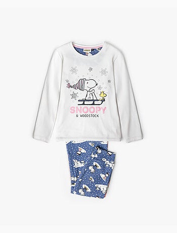 Pyjama à manches longues PEANUTS Snow Drift pour fille