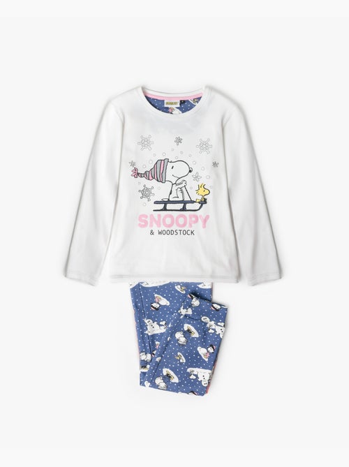 Pyjama à manches longues PEANUTS Snow Drift pour fille - Kiabi