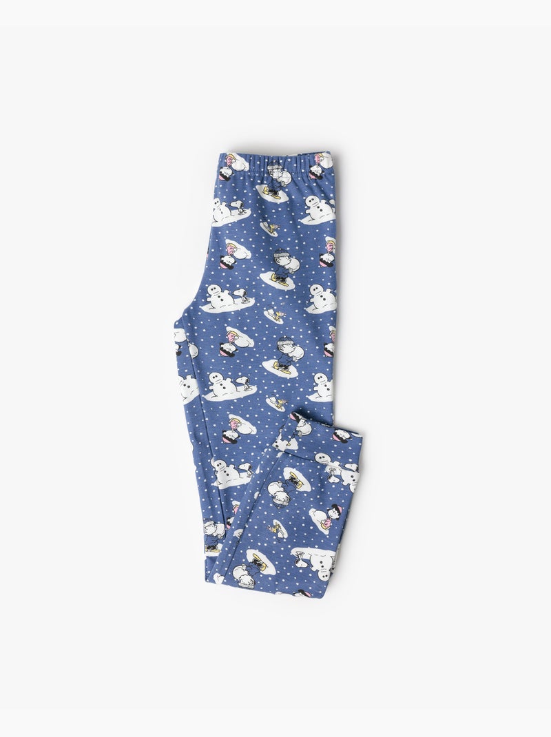 Pyjama à manches longues PEANUTS Snow Drift pour fille Ecru - Kiabi