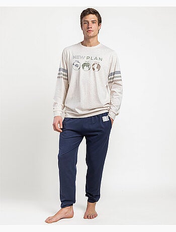 Pyjama à manches longues planétaire pour homme NEW PLAN