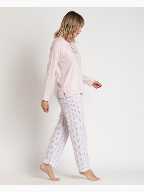 Pyjama à manches longues pour femme ADMAS CLASSIC Magic Time - Kiabi