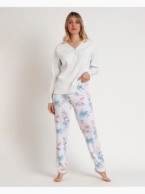Pyjama à manches longues pour femme ADMAS GARDEN French Garden - Kiabi Pyjama à manches longues pour femme ADMAS GARDEN French Garden - Kiabi