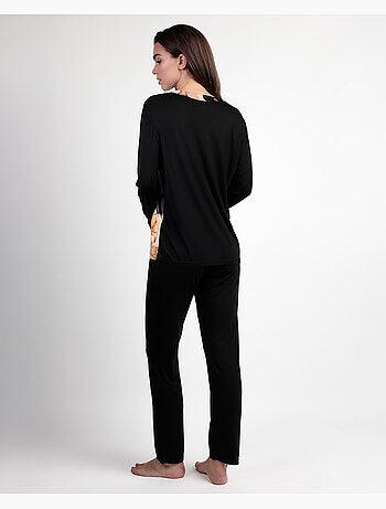 Pyjama à manches longues pour femme ADMAS LUXURY Fleurs de luxe