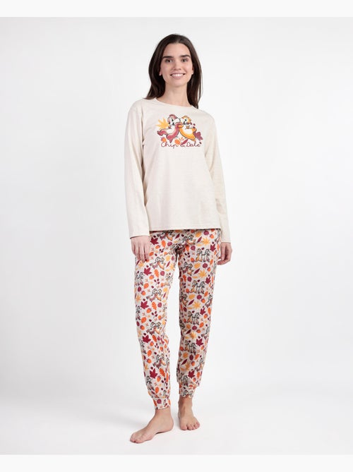 Pyjama à manches longues pour femme Disney Chip N'Dale - Kiabi Pyjama à manches longues pour femme Disney Chip N'Dale - Kiabi