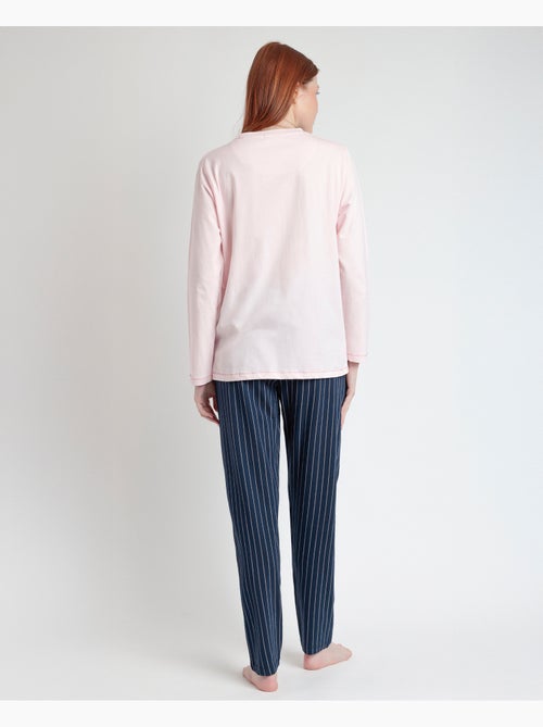 Pyjama à manches longues pour femme, motif Loading Energy, RESTEZ À LA MAISON - Kiabi Pyjama à manches longues pour femme, motif Loading Energy, RESTEZ À LA MAISON - Kiabi