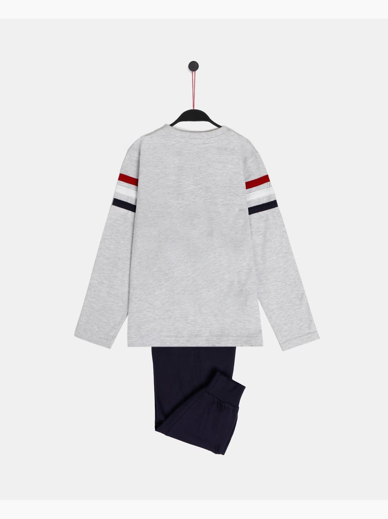 Pyjama à manches longues pour garçon LOIS Gris chiné - Kiabi