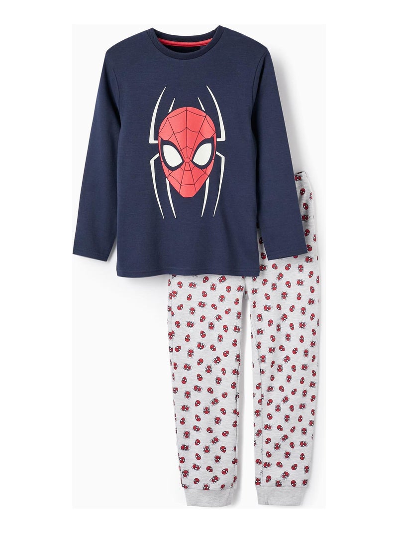 Pyjama à manches longues pour garçon 'Spider-Man' manches longues MARVEL SPIDERMAN Bleu foncé - Kiabi
