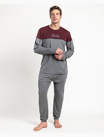 Pyjama à manches longues pour homme > - RESTEZ CHEZ VOUS