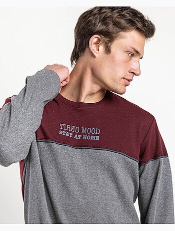 Pyjama à manches longues pour homme > - RESTEZ CHEZ VOUS