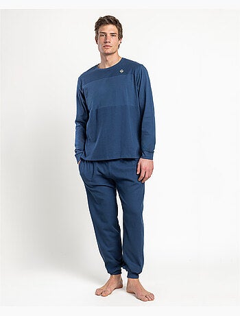 Pyjama à manches longues pour homme ADMAS HOME en nid d'abeille