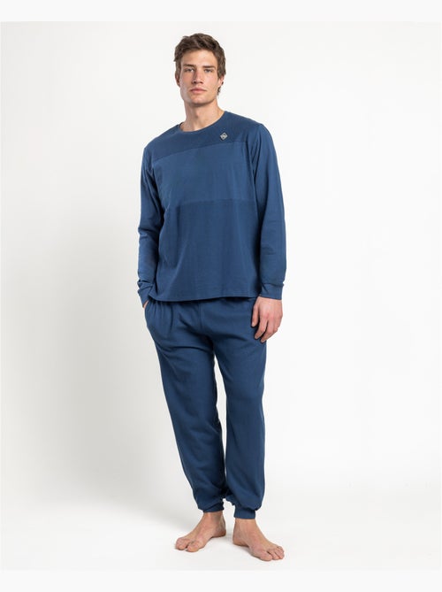 Pyjama à manches longues pour homme ADMAS HOME en nid d'abeille - Kiabi