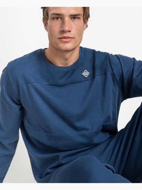 Pyjama à manches longues pour homme ADMAS HOME en nid d'abeille - Kiabi