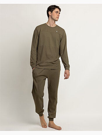 Pyjama à manches longues pour homme ADMAS HOME en nid d'abeille