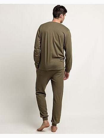Pyjama à manches longues pour homme ADMAS HOME en nid d'abeille