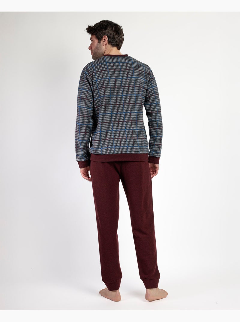 Pyjama à manches longues pour homme ADMAS MAGNIFIC Royals Grenade - Kiabi