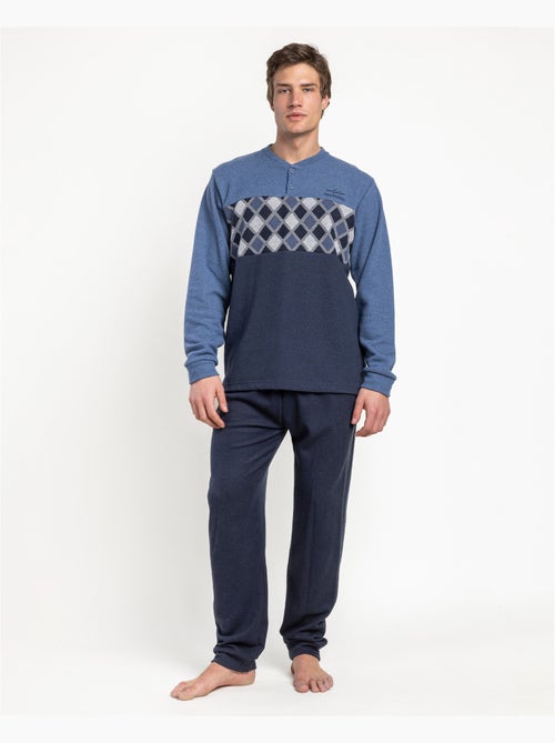 Pyjama à manches longues pour homme ADMAS MAGNIFICENT à motif diamants - Kiabi