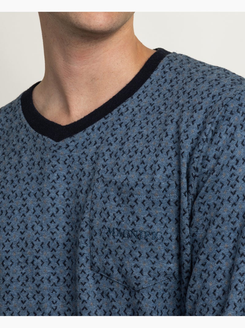 Pyjama à manches longues pour homme ADMAS MAGNIFICENT Stellar Bleu - Kiabi