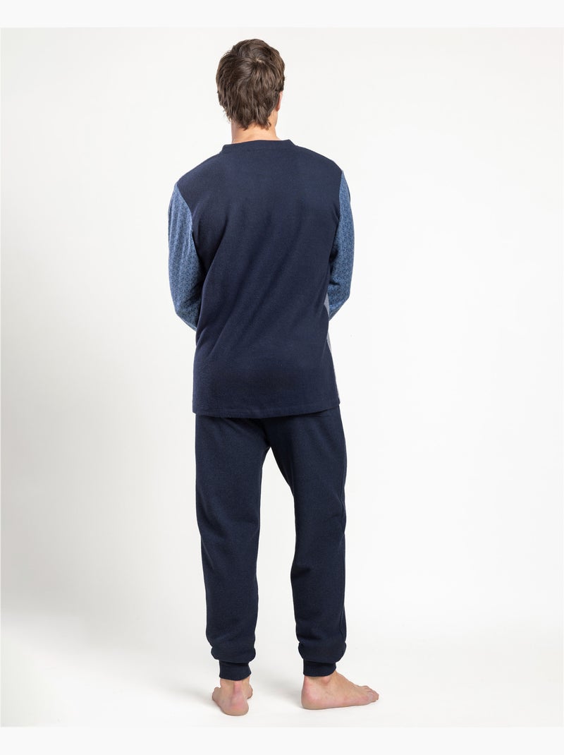 Pyjama à manches longues pour homme ADMAS MAGNIFICENT Stellar Bleu - Kiabi