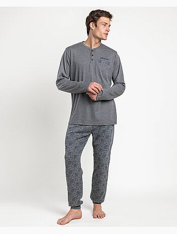 Pyjama à manches longues pour homme ANTONIO MIRO à motif cachemire