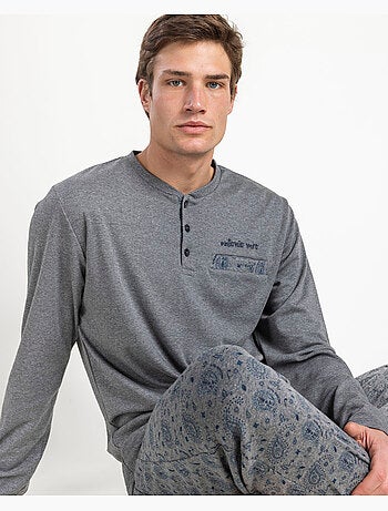 Pyjama à manches longues pour homme ANTONIO MIRO à motif cachemire