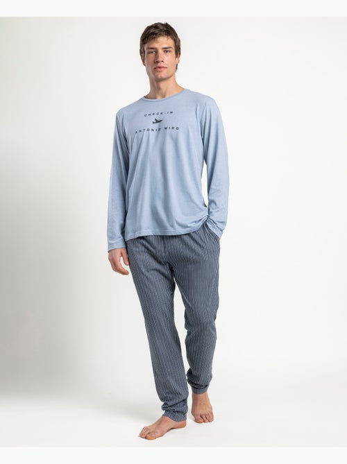 Pyjama à manches longues pour homme ANTONIO MIRO - Kiabi Pyjama à manches longues pour homme ANTONIO MIRO - Kiabi